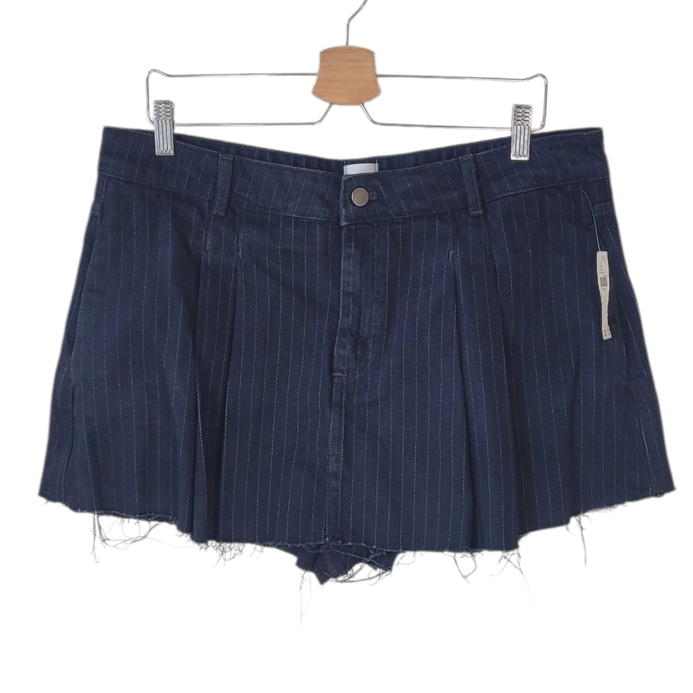 MAEVE Anthropologie Pleated Menswear Skort Shorts Skirt Size US 14
